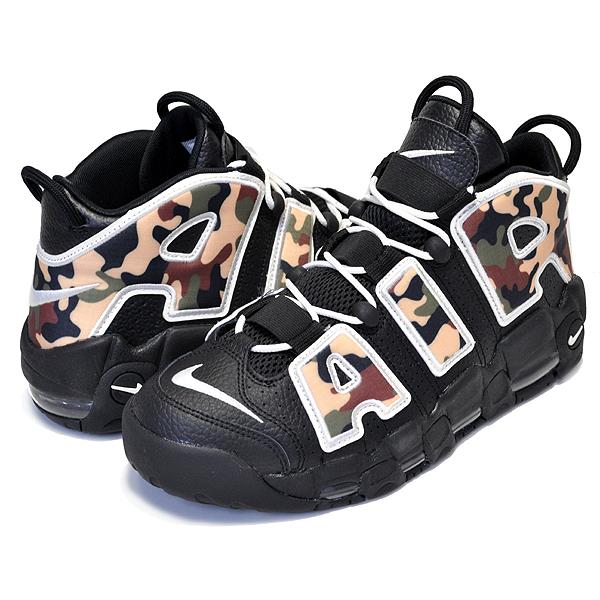 NIKE（ナイキ） NIKE AIR MORE UPTEMPO 96 QS BLACK CAMO black/sail
