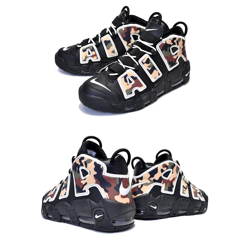 NIKE（ナイキ） NIKE AIR MORE UPTEMPO 96 QS BLACK CAMO black/sail