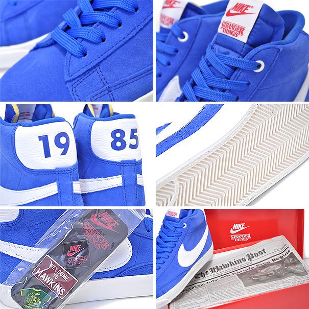 NIKE（ナイキ） NIKE BLAZER MID QS STRANGER THINGS game royal/white 