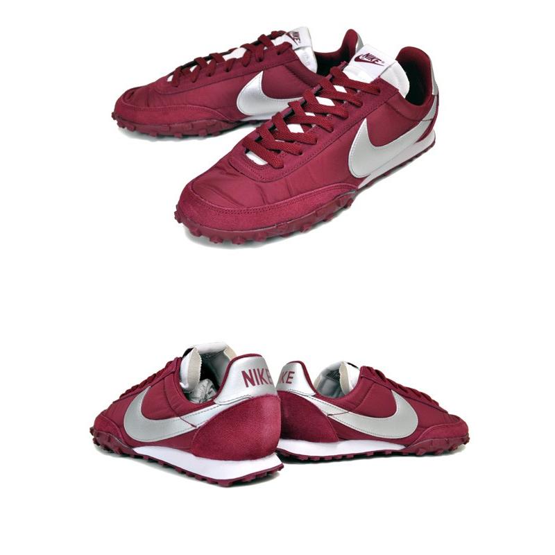 NIKE（ナイキ） NIKE WAFFLE RACER team red/metallic silver-white