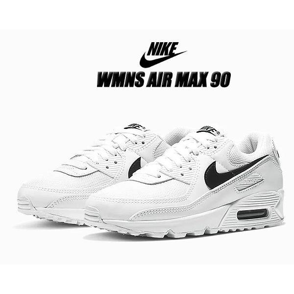 エア マックス NIKE WMNS AIR MAX 90 white/black-wht cq2560-101