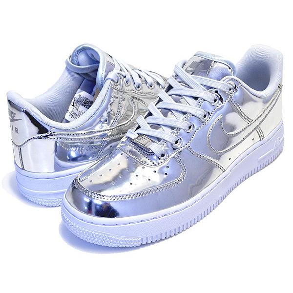 NIKE（ナイキ） NIKE WMNS AIR FORCE 1 SP chrome/metallic silver-wht