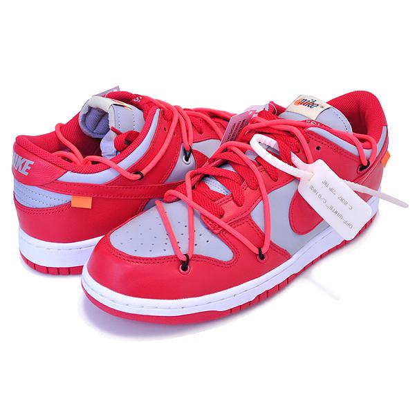 NIKE（ナイキ） NIKE DUNK LOW LTHR OFF-WHITE university red