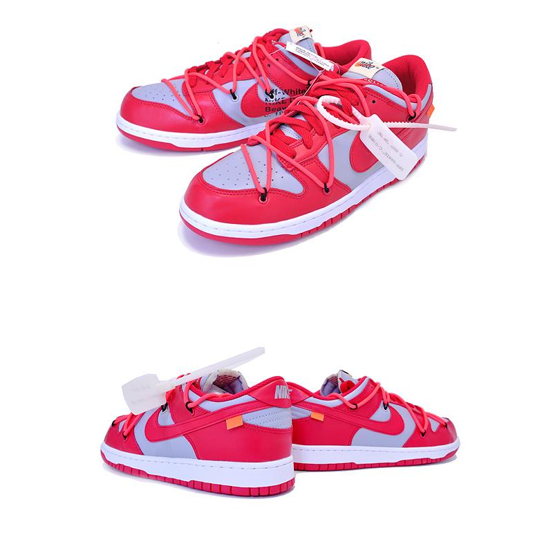 NIKE（ナイキ） NIKE DUNK LOW LTHR OFF-WHITE university red