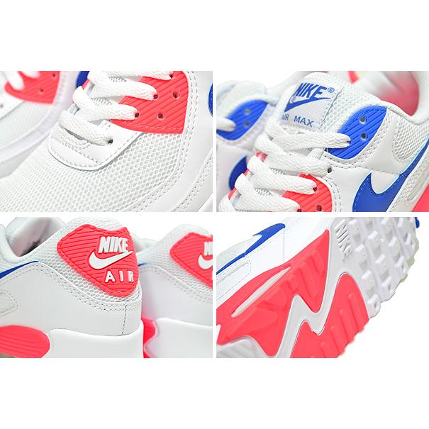 NIKE（ナイキ） NIKE WMNS AIR MAX 90 white/racer blue-flash crimson