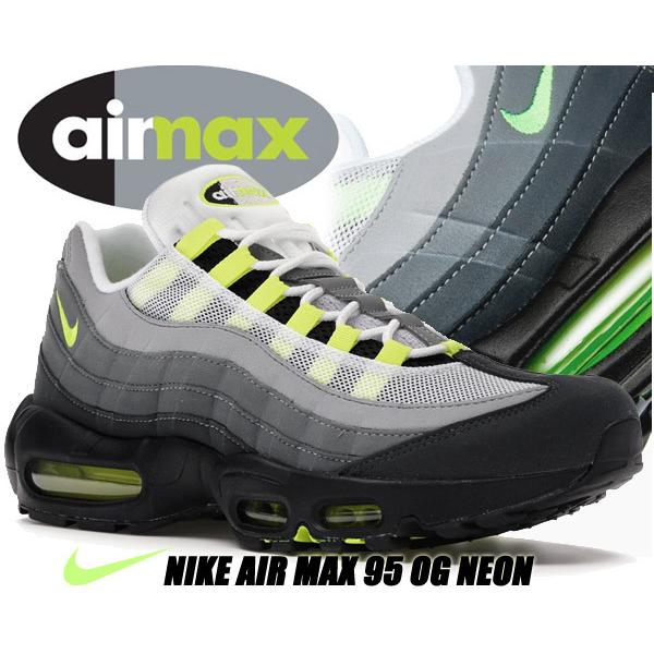 エア マックス 95 NIKE AIR MAX OG black/neon yellow-lt graphite