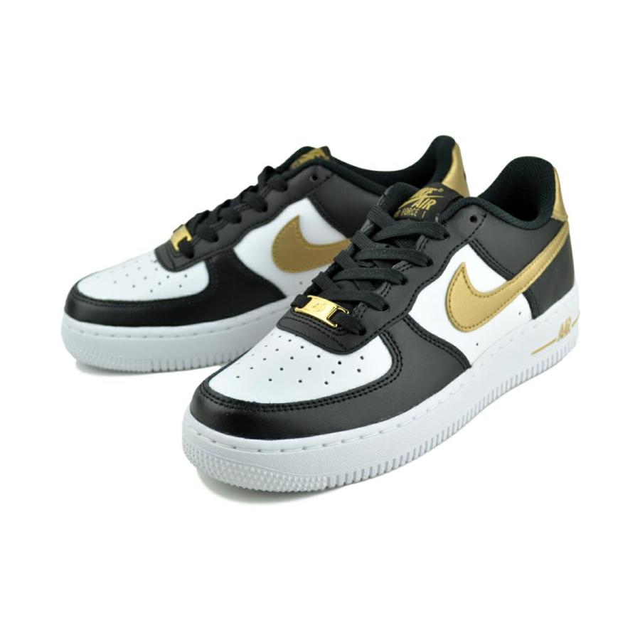 エア フォース 1 NIKE AIR FORCE 1(GS) blk/metallic gold-blk ct3839