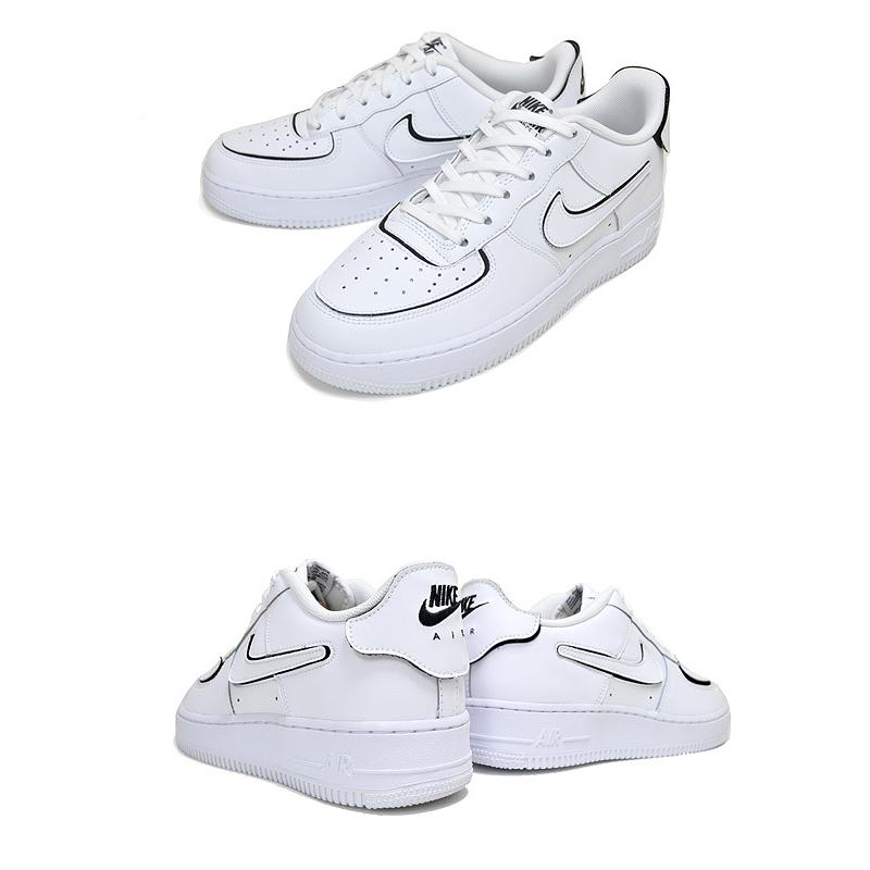 NIKE（ナイキ） NIKE AF1/1 (GS) white/black ct3840-100 COSMIC CLAY 
