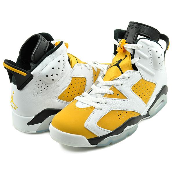 エア ジョーダン 6 NIKE AIR JORDAN RETRO white/yellow ochre-black