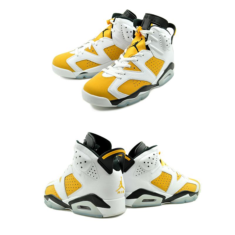 エア ジョーダン 6 NIKE AIR JORDAN RETRO white/yellow ochre-black