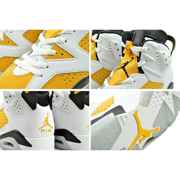 エア ジョーダン 6 NIKE AIR JORDAN RETRO white/yellow ochre-black