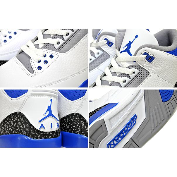 エア ジョーダン 3 NIKE AIR JORDAN RETRO white/racer blue-black