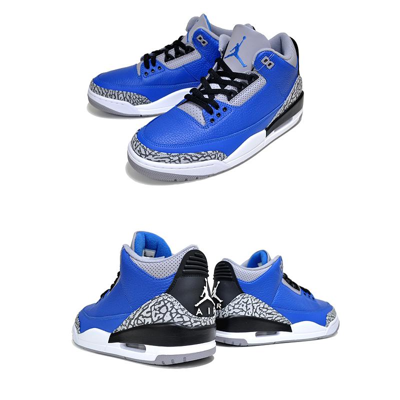 NIKE ナイキ AIR JORDAN 3 RETRO BLUE CEMENT varsity  エアジョーダン 3 レトロ バーシティロイヤル CT8532-400 Jordan NIKE AIR JORDAN 3 RETRO BLUE CEMENT varsity royal/varsity