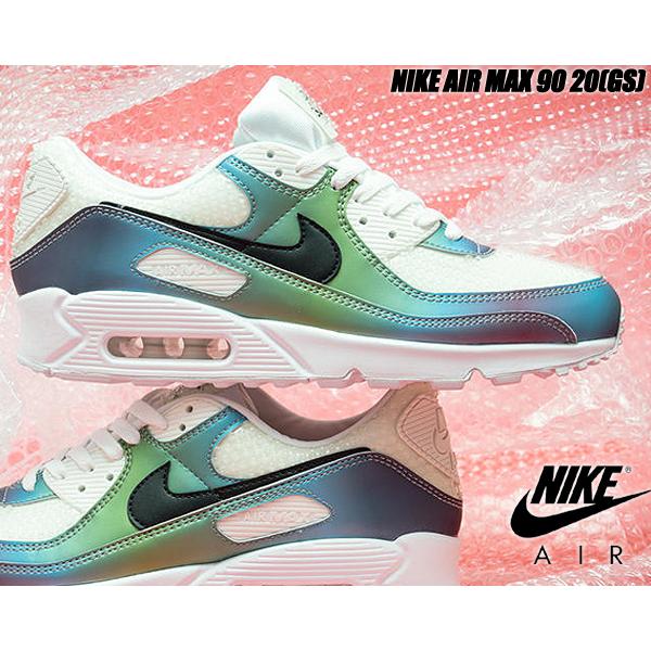 NIKE（ナイキ） NIKE AIR MAX 90 20(GS) summit white/black-multi