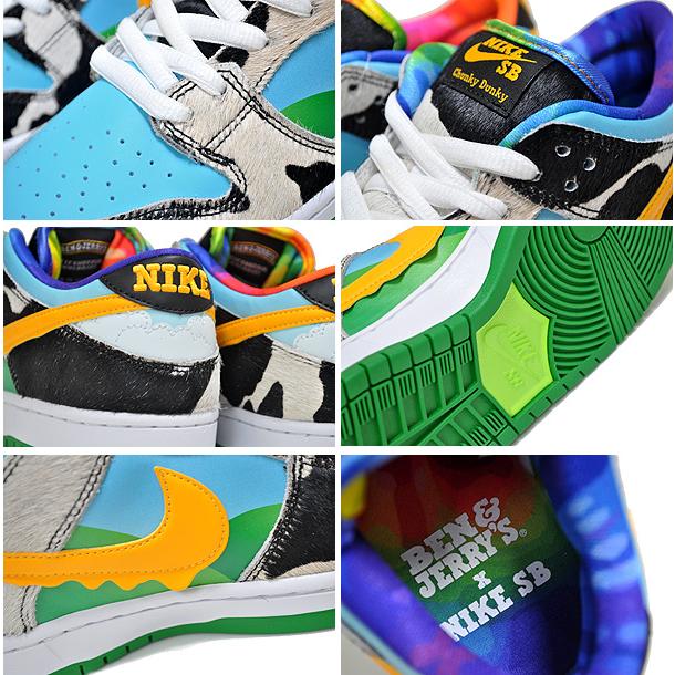 Nike SB NIKE DUNK LOW PRO QS BEN & JERRYS white/university gold 
