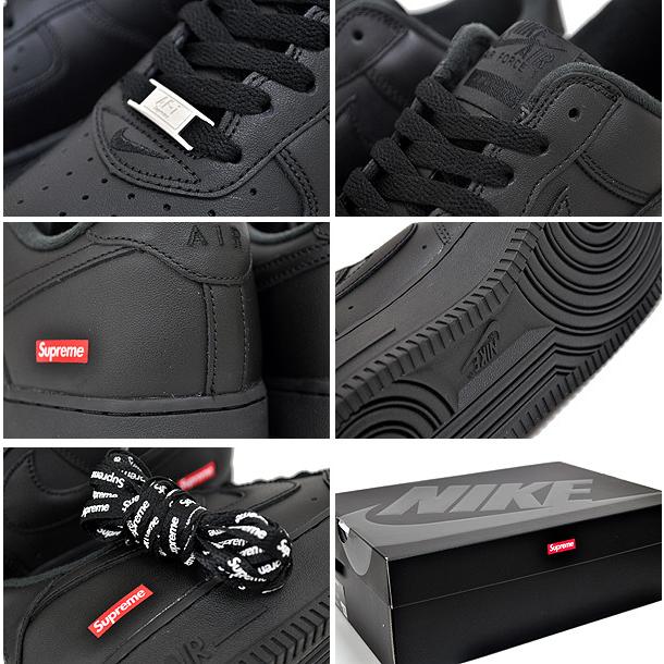 NIKE AIR FORCE 1 LOW / SUPREME black/black cu9225-001 ナイキ エアフォース 1 シュプリーム スニーカー ブラック AF1 LO｜limited-edition｜04