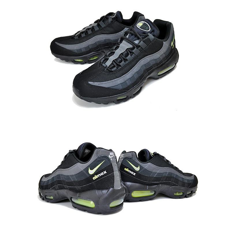 NIKE AIR MAX 95 black/lt smoke grey-volt cv1635-002 ナイキ エア