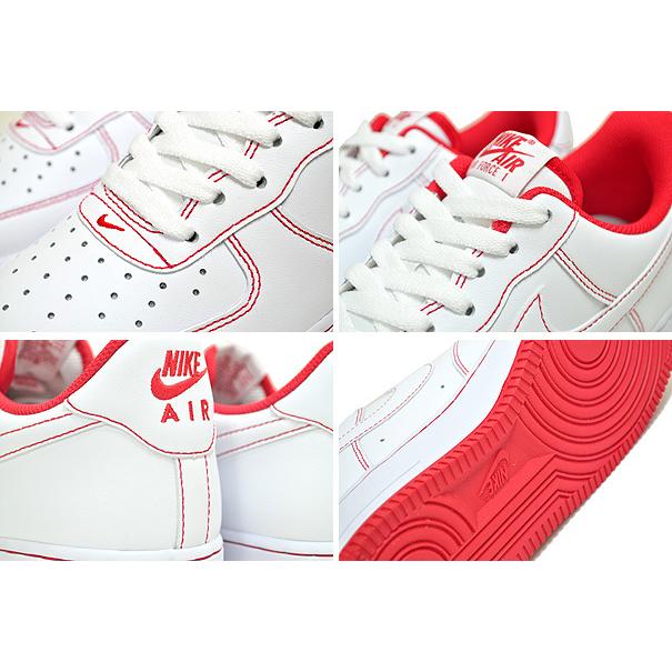 エア フォース 1 NIKE AIR FORCE 07 white/white-university red