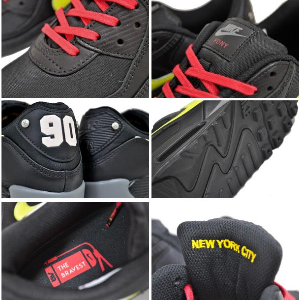 NIKE（ナイキ） NIKE AIR MAX 90 PREMIUM NYC CITY black/speed yellow