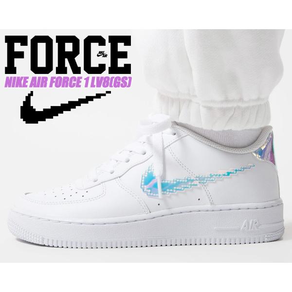 Nike Air Force 1 Lv8 Gs White Multi Color Black Cw1577 100 ナイキ エアフォース 1 07 エレベイト ガールズ レディース Af1 ホワイト ピクセル Cw1577 100 Limited Edt 通販 Yahoo ショッピング