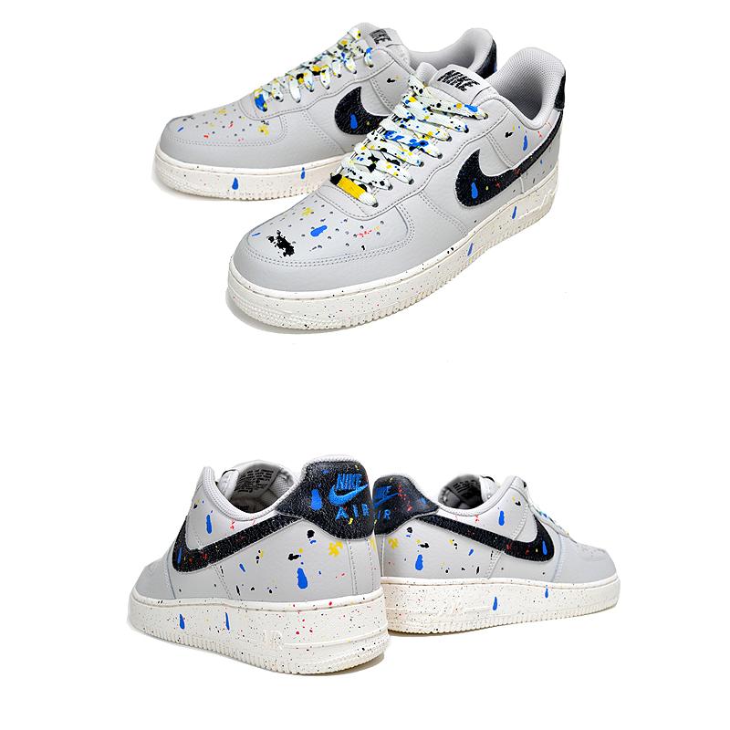 NIKE（ナイキ） NIKE AIR FORCE 1 07 LV8 PAINT SPLATTER light bone