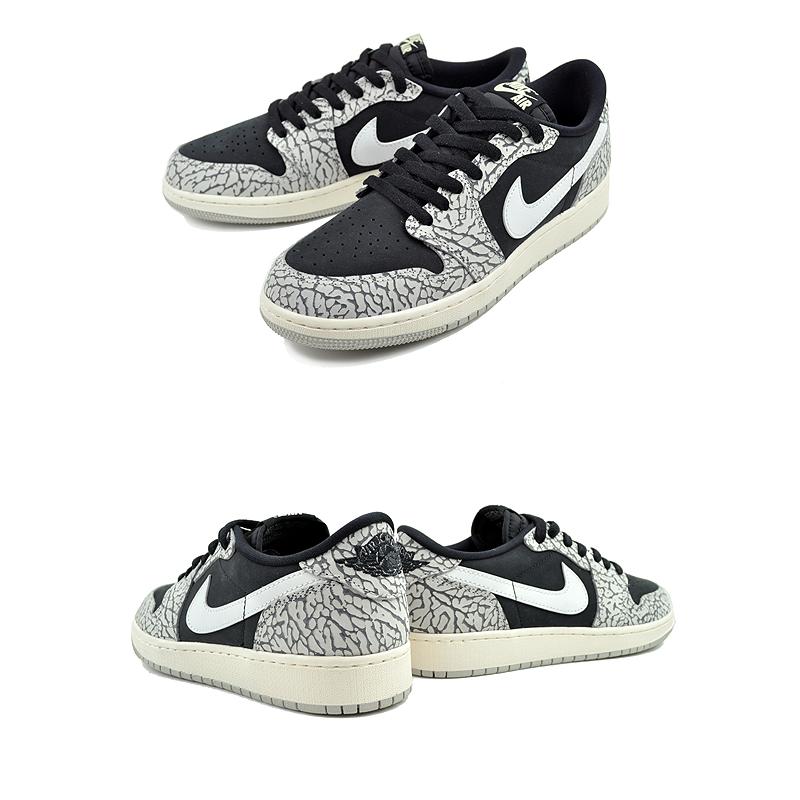 エア ジョーダン 1 NIKE AIR JORDAN RETRO LOW OG GS black/muslin 