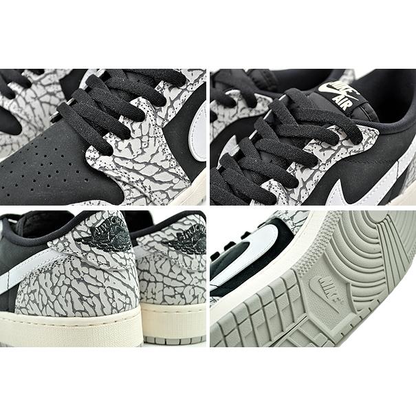 エア ジョーダン 1 NIKE AIR JORDAN RETRO LOW OG GS black/muslin 