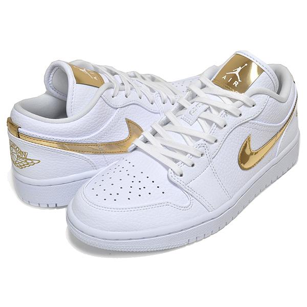 Jordan NIKE WMNS AIR JORDAN 1 LOW SE white/metallic gold-wht