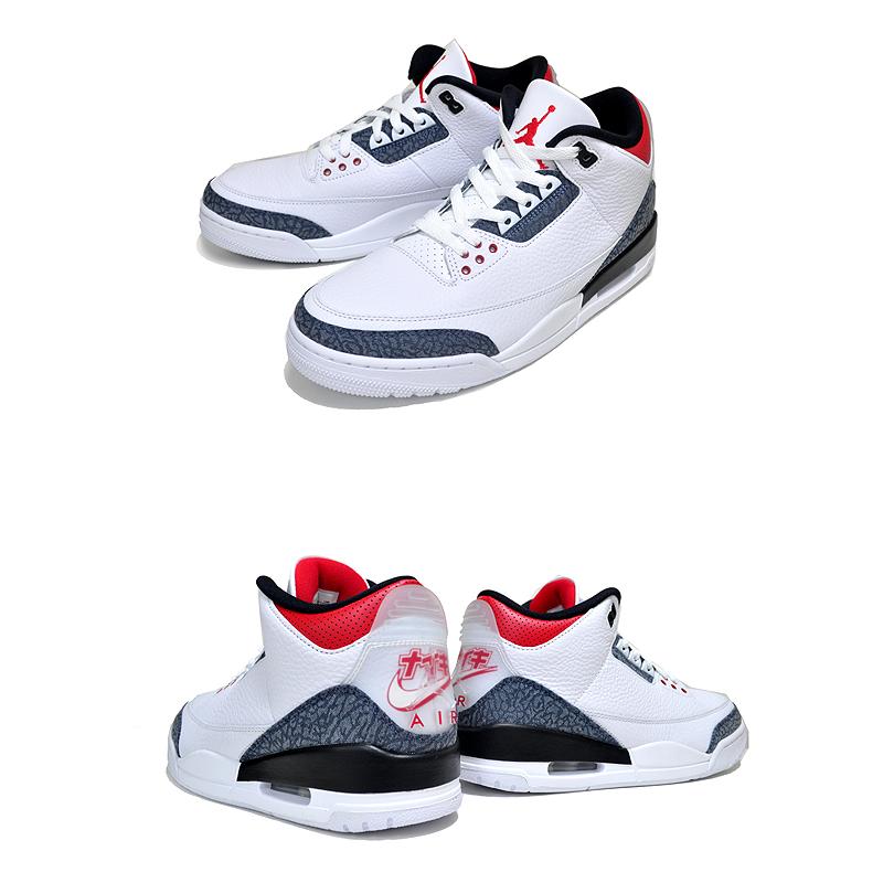Jordan NIKE AIR JORDAN 3 RETRO SE-T CO.JP white/fire red-black