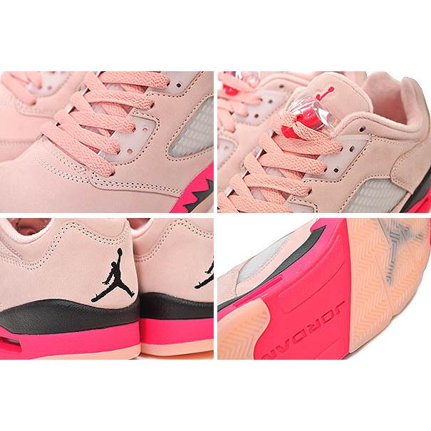 NIKE WMNS AIR JORDAN 5 RETRO LOW GIRLS THAT HOOP arctic orange/siren red-black da8016-806 ナイキ ウィメンズ エアジョーダン 5 レトロ ロー ピンク｜limited-edition｜04