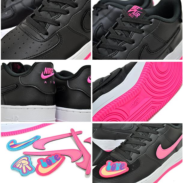エア フォース 1 NIKE AF1/1(GS) black/blk-hyper pink db4545-005