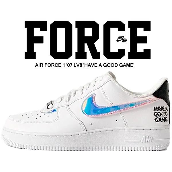 代引不可 Nike Air Force 1 07 Lv8 Good Game White Multi Color Wht Dc0710 191 ナイキ エアフォース 1 07 エレベイト グッドゲーム スニーカー Af1 E Sports 超美品 Cataractresearch Org