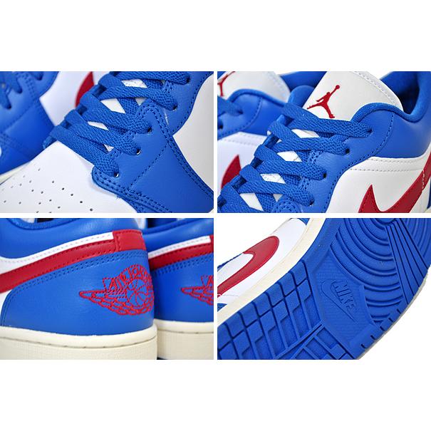 NIKE WMNS AIR JORDAN 1 LOW sport blue/gym red-white-sail dc0774