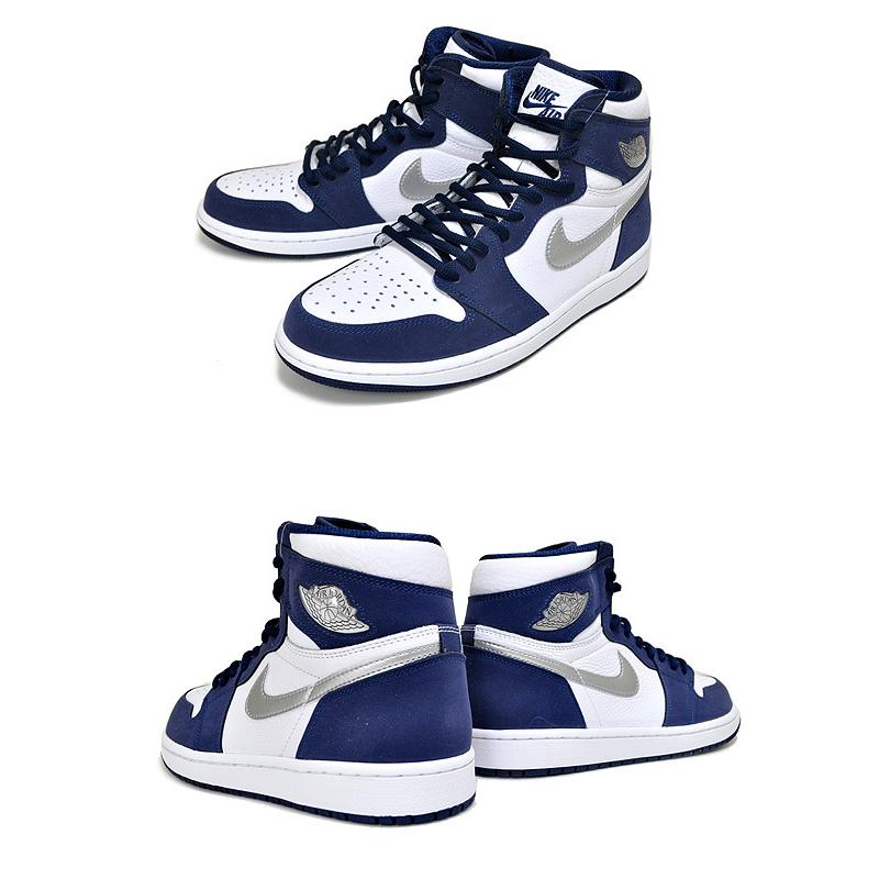 Jordan NIKE AIR JORDAN 1 HI OG CO.JP white/metallic silver dc1788