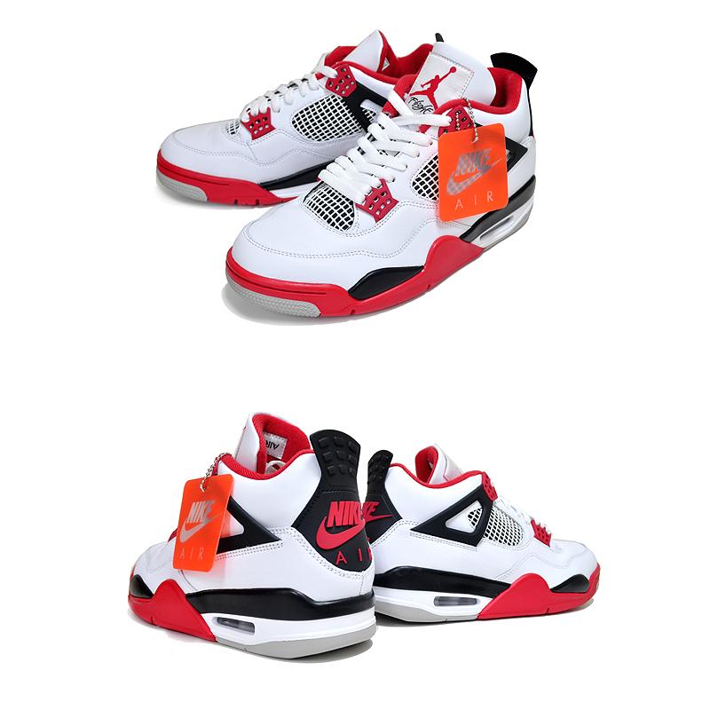 エア ジョーダン 4 NIKE AIR JORDAN RETRO FIRE RED white/fire red