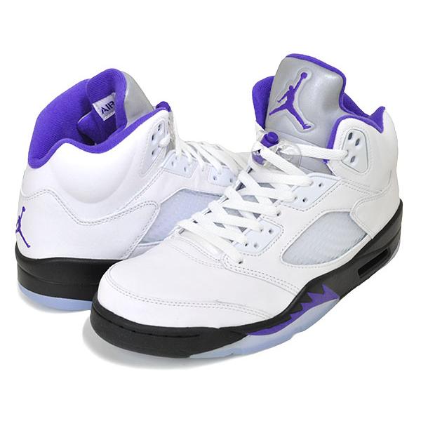 エア ジョーダン 5 NIKE AIR JORDAN RETRO white/dark concord-black