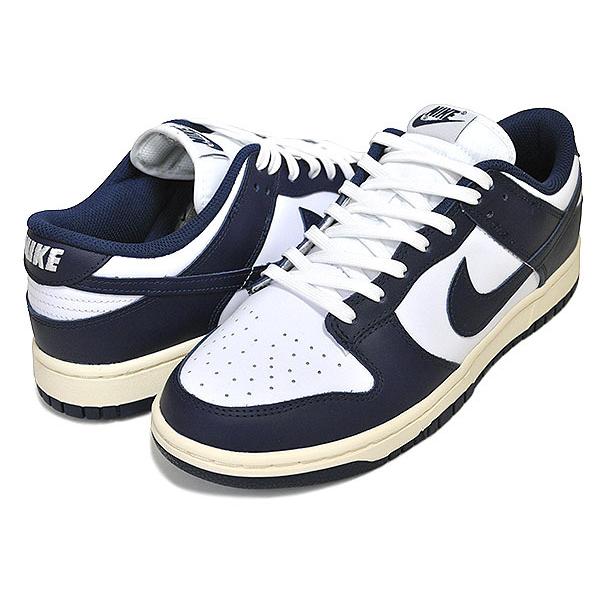 NIKE（ナイキ） NIKE WMNS DUNK LOW white/midnight navy dd1503-115