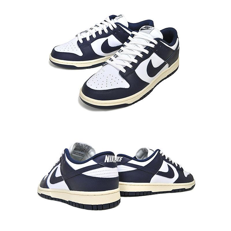 NIKE（ナイキ） NIKE WMNS DUNK LOW white/midnight navy dd1503-115