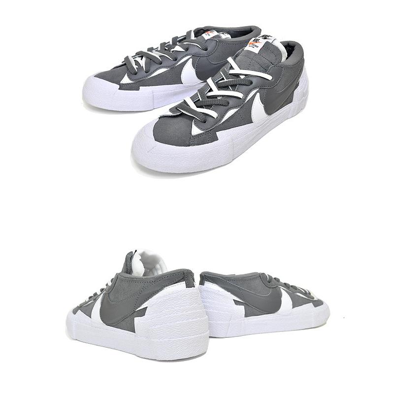 ブレーザー NIKE BLAZER LOW / SACAI iron grey/white-wht ブレーザー NIKE BLAZER LOW / SACAI iron grey/white-wht