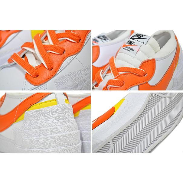ブレーザー NIKE BLAZER LOW / SACAI white/magma orange-wht dd1877