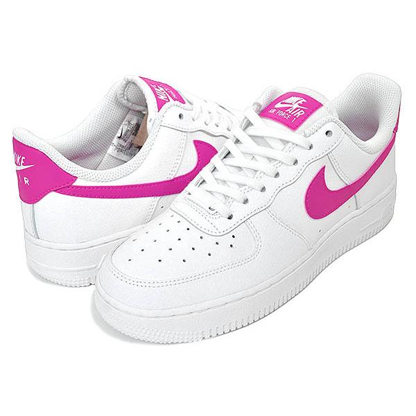 【美品】NIKE AIR FORCE 1 ホワイト ピンク 26cm NIKE 新品 ナイキ WMNS AIR FORCE 1 07 エアフォース1 WHITE