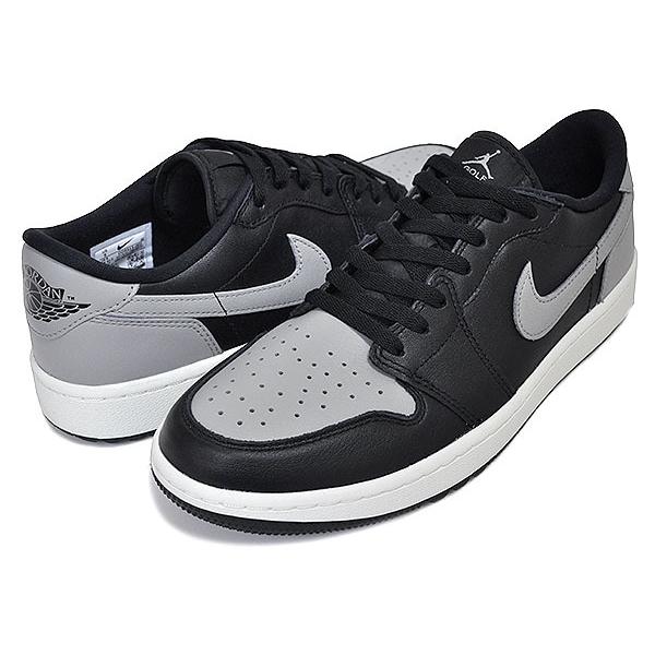 NIKE AIR JORDAN 1 LOW GOLF SHADOW black/medium grey-sail dd9315