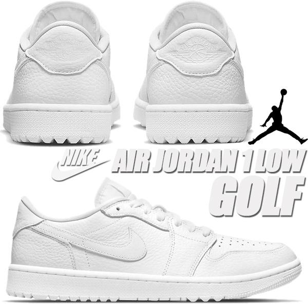 Nike Air Jordan 1 Low DD9315-101ゴルフシューズ エア ジョーダン 1 NIKE AIR JORDAN LOW GOLF TRIPLE WHITE white/wht