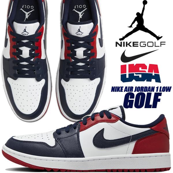 エア ジョーダン 1 NIKE AIR JORDAN LOW GOLF USA white/obsidian