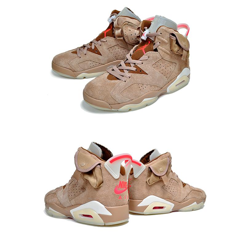 Jordan NIKE AIR JORDAN 6 SP TRAVIS SCOTT british khaki/bright 