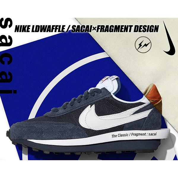 NIKE（ナイキ） NIKE LDWAFFLE SACAI FRAGMENT DESIGN blue void/white