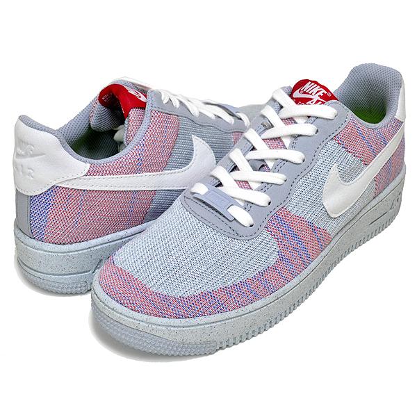 エア フォース 1 NIKE AF1 CRATER FLYKNIT GS wolf grey/white-pure