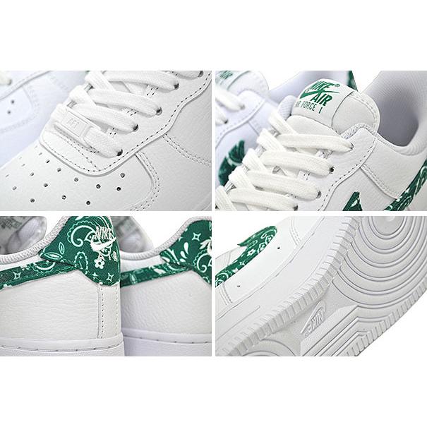 NIKE WMNS AIR FORCE 1 07 ESS white/makachite-white dh4406-102 ナイキ ウィメンズ エアフォース 1 07 エッセンシャル ホワイト ペイズリー グリーン_3