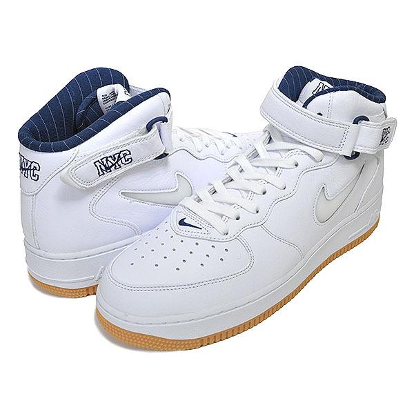 NIKE AIR FORCE 1 MID QS NYC white/white-midnight navy dh5622-100