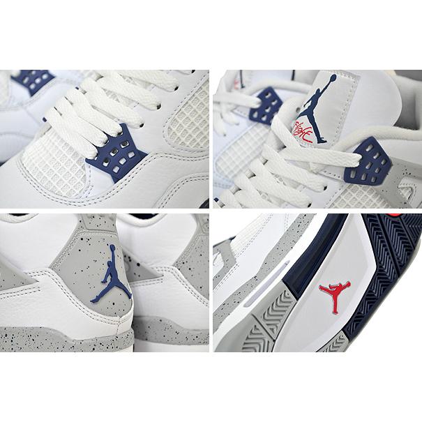 エア ジョーダン 4 NIKE AIR JORDAN RETRO white/midnight navy